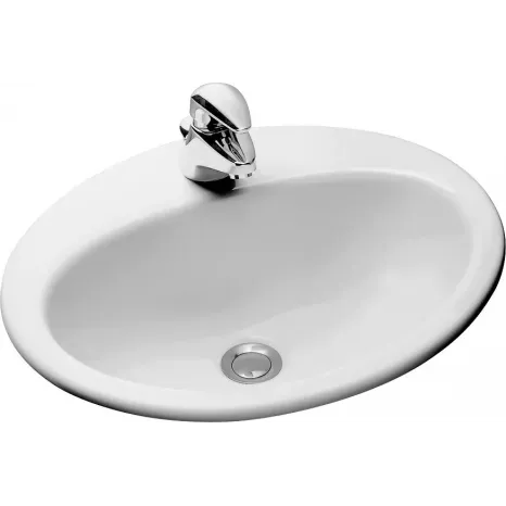 Раковина Jacob Delafon Ovale E1358-00, врезная сверху, 50 х 41,5 см