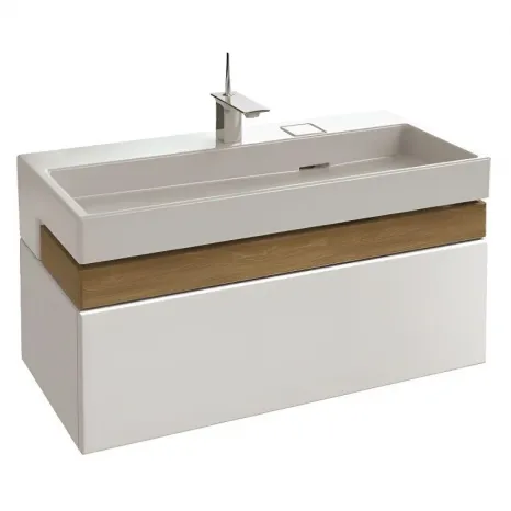 Тумба с раковиной Jacob Delafon Terrace EB1187-G1C/XC9112K-00, 100 см, подвесная, цвет белый лак