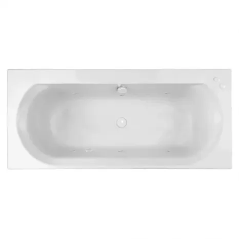 Гидромассажная акриловая ванна Jacob Delafon Elise E60279RU-01 SOFT WH, 170 x 75 см, белая, форсунки белые