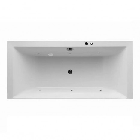 Гидромассажная акриловая ванна Jacob Delafon Evok E60269RU-00 SOFT CR, 180 x 80 см, белая, форсунки хром