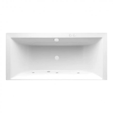 Гидромассажная акриловая ванна Jacob Delafon Evok E60269RU-00 SOFT WH, 180 x 80 см, белая, форсунки белые