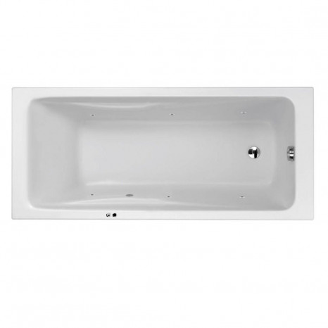 Гидромассажная акриловая ванна Jacob Delafon Odeon Up E60491RU-00 SOFT CR, 170 x 75 см, белая, форсунки хром