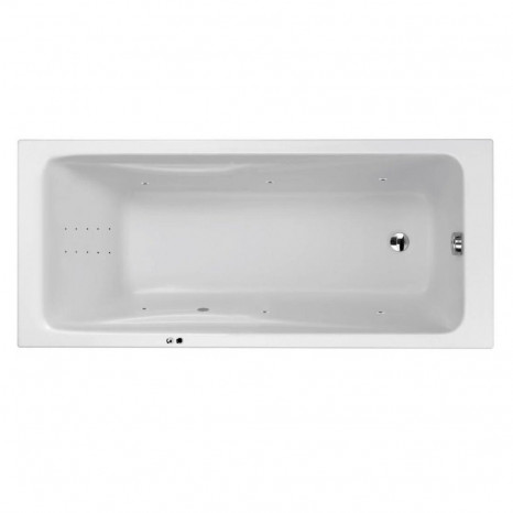 Гидромассажная акриловая ванна Jacob Delafon Odeon Up E60491RU-00 LINE CR, 170 x 75 см, белая, форсунки хром