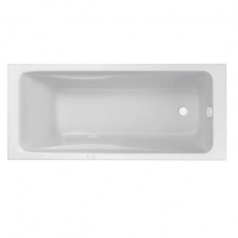 Гидромассажная акриловая ванна Jacob Delafon Odeon Up E6057RU-00 SOFT WH, 160 х 75 см, белая, форсунки белые