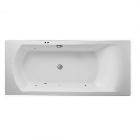 Гидромассажная акриловая ванна Jacob Delafon Ove E60143RU-00 SOFT CR, 180 x 80 см, белая, форсунки хром