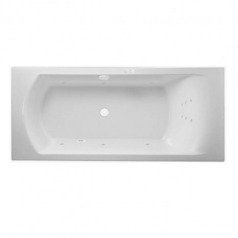Гидромассажная акриловая ванна Jacob Delafon Ove E60143RU-00 LINE WH, 180 x 80 см, белая, форсунки белые