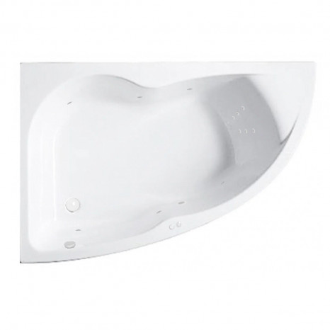 Гидромассажная акриловая ванна Jacob Delafon Micromega Duo Chromo E60221RU-00 SOFT CR, 170 х 105 см, левая, белая, форсунки хром