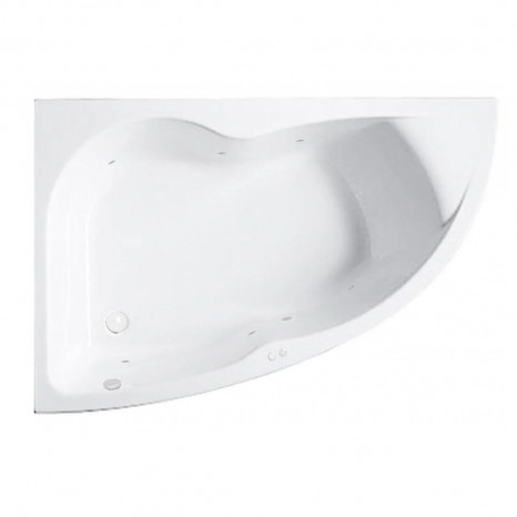 Гидромассажная акриловая ванна Jacob Delafon Micromega Duo Chromo E60221RU-00 SOFT WH, 170 х 105 см, левая, белая, форсунки белые