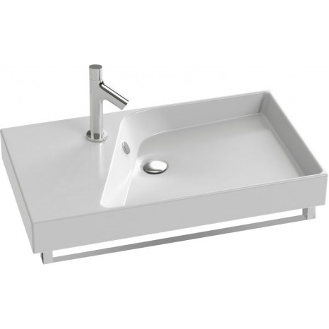 Подвесная раковина Jacob Delafon Rythmik EXO112-Z-00 80 см, с полотенцедержателем