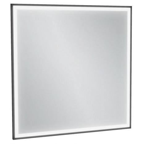 Зеркало Jacob Delafon Allure EB1435-S14, 80 х 80 см, с подсветкой, бесконтактным выключателем, лакированная рама черный сатин