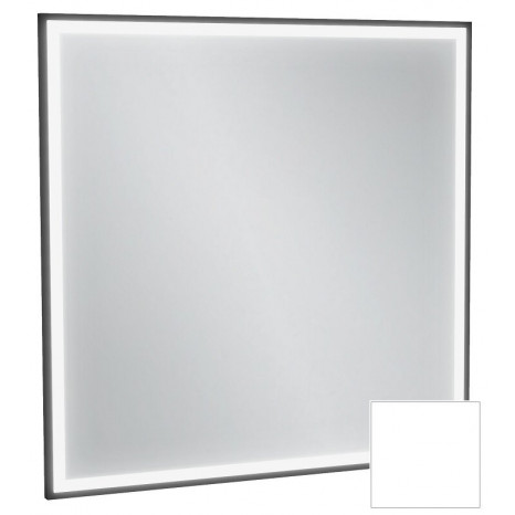 Зеркало Jacob Delafon Allure EB1435-F30, 80 х 80 см, с подсветкой, бесконтактным выключателем, лакированная рама белый сатин