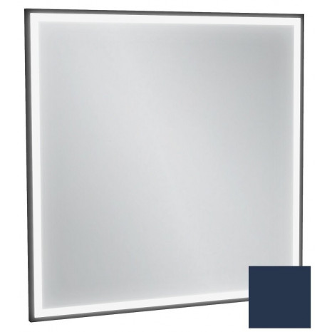 Зеркало Jacob Delafon Allure EB1435-S06, 80 х 80 см, с подсветкой, бесконтактным выключателем,лакированная рама темно-синий сатин