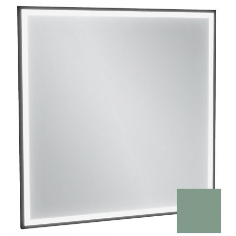 Зеркало Jacob Delafon Allure EB1435-S54, 80 х 80 см, с подсветкой, бесконтактным выключателем, лакированная рама оливковый сатин
