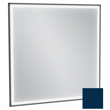 Зеркало Jacob Delafon Allure EB1435-S56, 80 х 80 см, с подсветкой, бесконтактным выключателем, лакированная рама морской синий сатин