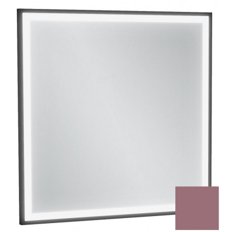 Зеркало Jacob Delafon Allure EB1433-S37, 60 х 60 см, с подсветкой, бесконтактным выключателем, лакированная рама нежно-розовый сатин