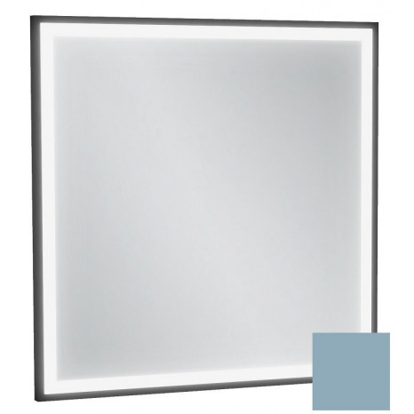 Зеркало Jacob Delafon Allure EB1433-S50, 60 х 60 см, с подсветкой, бесконтактным выключателем, лакированная рама аквамарин сатин