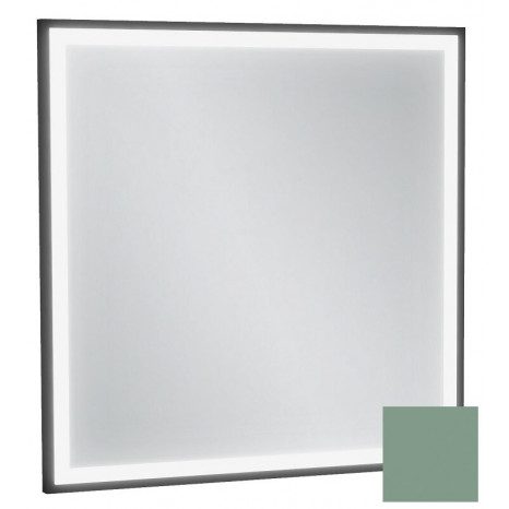 Зеркало Jacob Delafon Allure EB1433-S54, 60 х 60 см, с подсветкой, бесконтактным выключателем, лакированная рама оливковый сатин