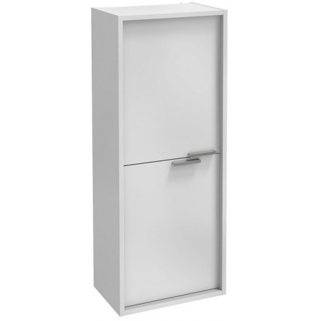 Шкаф-пенал Jacob Delafon Vivienne EB1510-N18-N18, 40 х 100 см, ручки хром, корпус белый глянцевый, фасад белый глянцевый