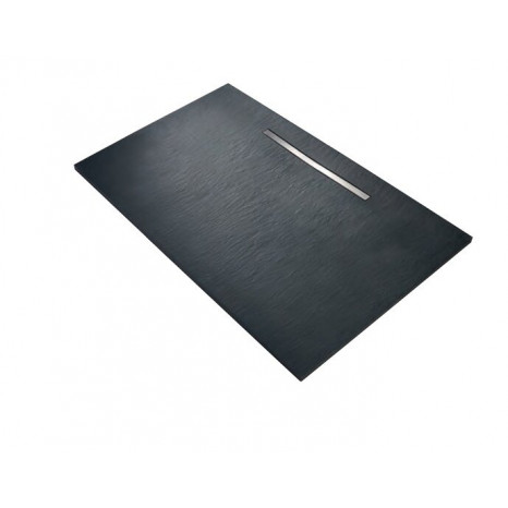 Поддон Jacob Delafon Surface E62624-SS4, 90х90, из искусственного камня, серый антрацит