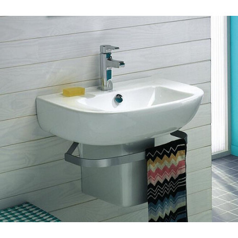 Раковина Jacob Delafon (Kohler) Odeon Up 18564W-00/18566W-00, 56 см, с полупьедесталом, белый