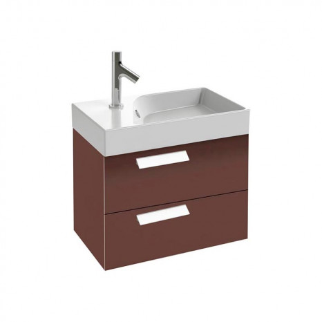 Тумба под раковину Jacob Delafon Rithmik EB1300-N23, 60 см, подвесная, цвет ледяной коричневый глянцевый